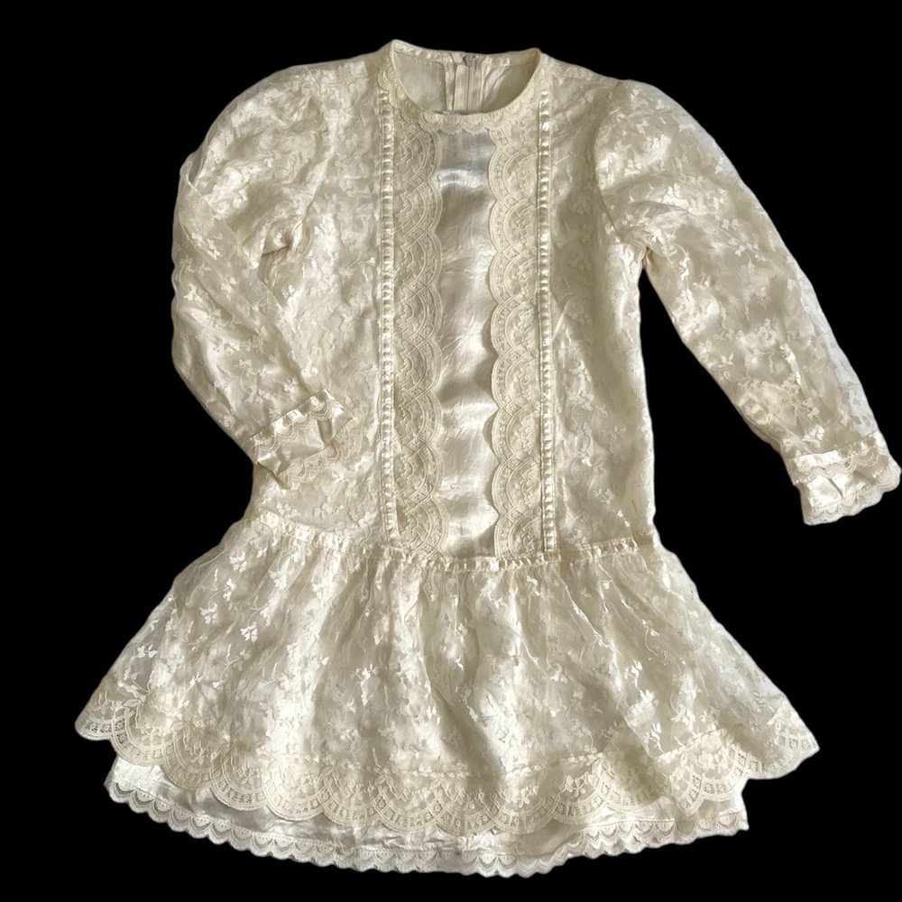 Vintage Gunne Sax Jessica McClintock lace Dress